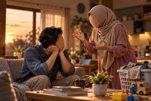 3 Hikmah Memiliki Istri yang Suka Mengomel Bagi Seorang Ayah