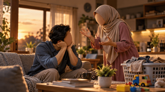 3 Hikmah Memiliki Istri yang Suka Mengomel Bagi Seorang Ayah